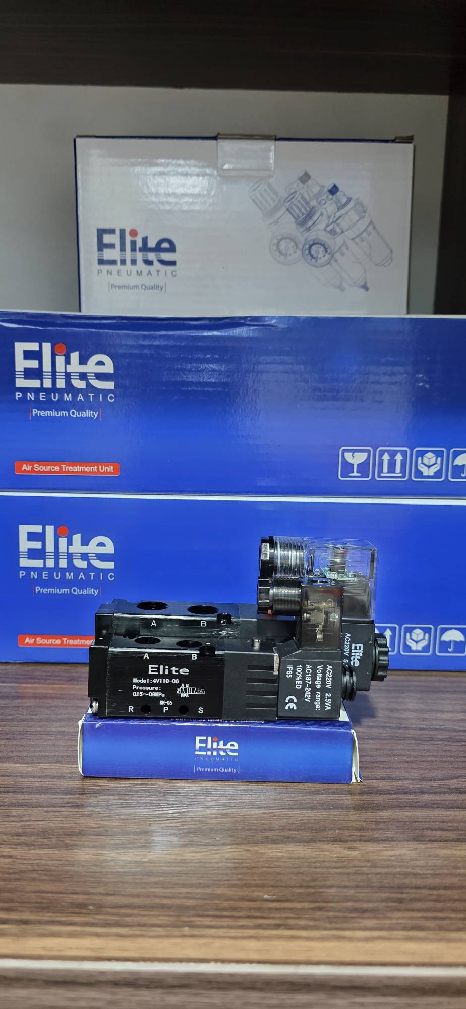 شیر برقی (2-5) 1/8 اینچ 24V میناتوری پنوماتیک الیت