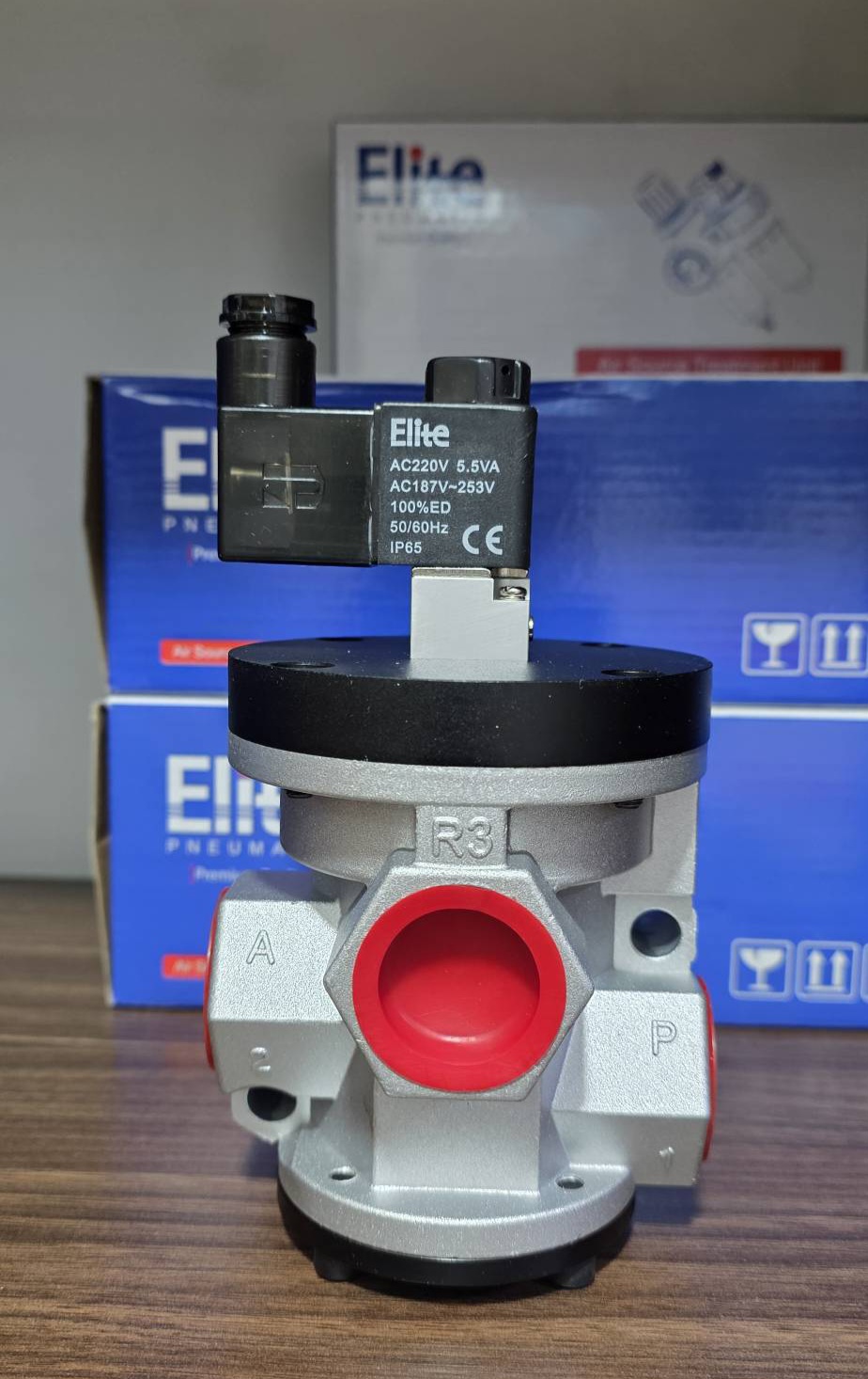 شیر کوزه ای پرس 1 اینچ 220V پنوماتیک الیت