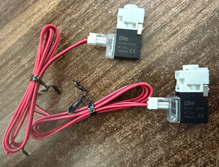 بوبین شیر(2-5) 1/8 اینچ و M5 طرح SMC ولتاژ 24V پنوماتیک الیت