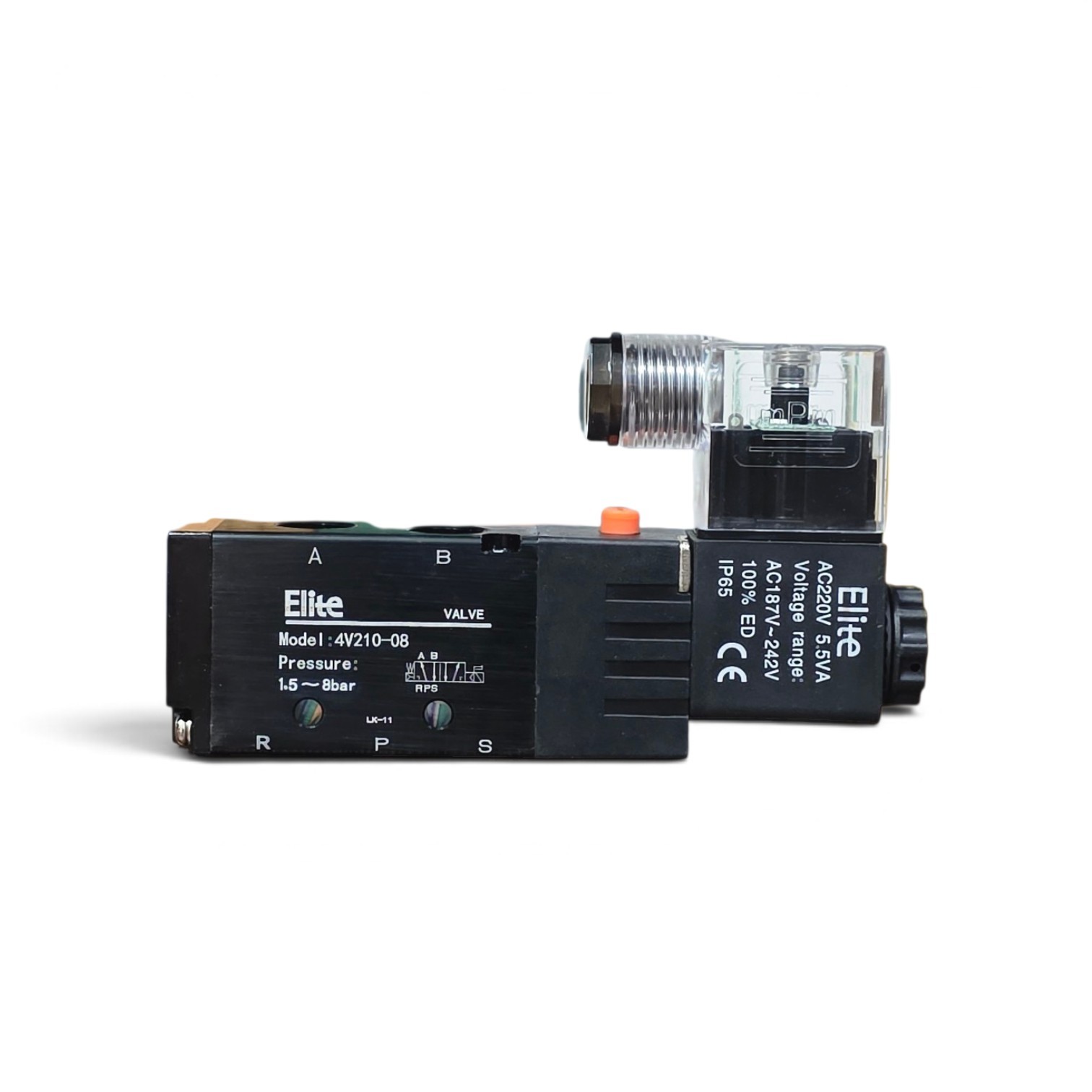 شیر برقی (2-5)1/4 اینچ تک بوبین 220V پنوماتیک الیت